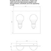 Aluminum LED wall lamp Radfeld