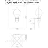 Aluminum LED wall lamp Radfeld