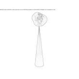 LED floor lamp Melta and polycarbonate Zblewo
