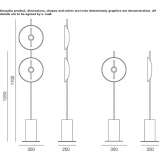 Lampa podłogowa LED z marmuru Carrara Sleen