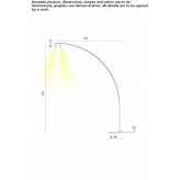 Regulowana aluminiowa lampa łukowa LED Korfez