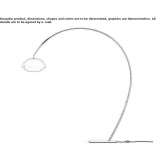 Metalowa lampa łukowa LED Guapi