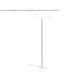 Glass floor lamp Berkley