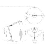 Regulowana aluminiowa lampa podłogowa LED Lesve