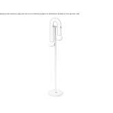 Metal floor lamp Carpino