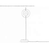 Aluminum LED floor lamp Dagda