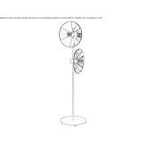 Adjustable metal floor lamp Honaz