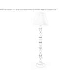 Porcelain floor lamp with USB charging Brignais