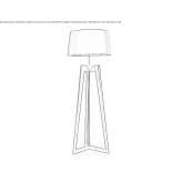 Beech floor lamp Obando