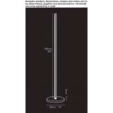 LED floor lamp with dimmer Pomeroy