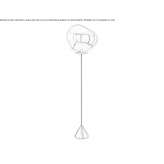 LED floor lamp made of metal and polycarbonate Zblewo