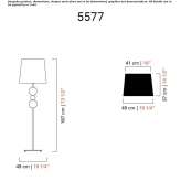 Venetian crystal floor lamp Aalen