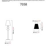Venetian crystal floor lamp Natuba