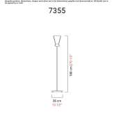 Venetian crystal floor lamp Angresse