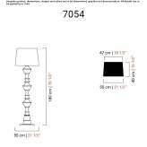 Venetian crystal floor lamp Kearsley