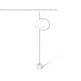 LED floor lamp with dimmer Bera