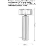 Lampa podłogowa ze stali malowanej proszkowo Berisso