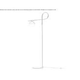 Iron LED floor lamp Pirai