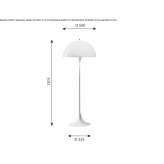 Acrylic glass floor lamp Poiana