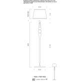 Glass floor lamp Truskaw