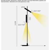 Adjustable LED floor lamp Sateni