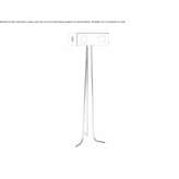 Metal floor lamp Solt