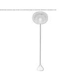 Fiberglass floor lamp Tenza