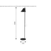 Adjustable aluminum LED floor lamp Philo