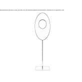 Steel LED floor lamp Krapina