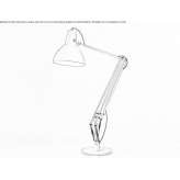 Adjustable aluminum floor lamp, thermally painted, LED Aran