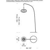 Metalowa lampa podłogowa LED Pirk