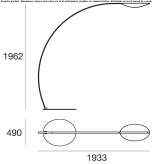 LED floor lamp for reading Pitres