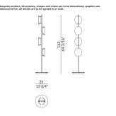 LED floor lamp made of glass Zarraton