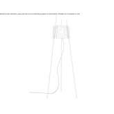 Szklana lampa podłogowa ze ściemniaczem Harran