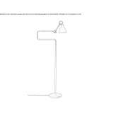 Floor lamp with a swing arm Capralba