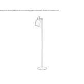 Metal floor lamp Talpigi