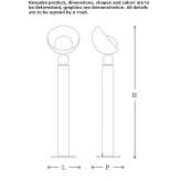 Metalowa lampa podłogowa LED Serrada