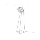 Metal LED floor lamp Lerida