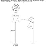 Adjustable floor lamp Igliano