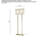 Handmade silk floor lamp Mazy