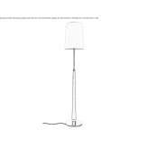 LED floor lamp made of stainless steel Huningue