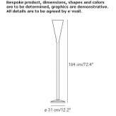 Metalowa lampa podłogowa LED ze ściemniaczem Sumeg