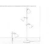 Adjustable metal floor lamp Uvalde