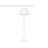 Metal floor lamp Uvalde