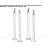 LED floor lamp made of anodized aluminum Agighiol