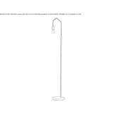 Metal floor lamp Uvalde