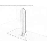 Acrylic LED floor lamp with dimmer Partizan