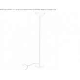 Stainless steel floor lamp with dimmer Herasti