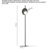 Aluminum LED floor lamp Wylam