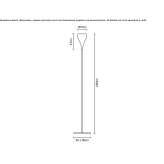 Halogen floor lamp Asimion